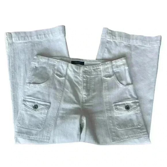 Karen Kane Denim Crop Jeans in White Size 4 EUC - Picture 2 of 8